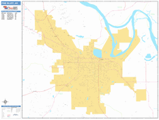 Pine Bluff Digital Map Basic Style